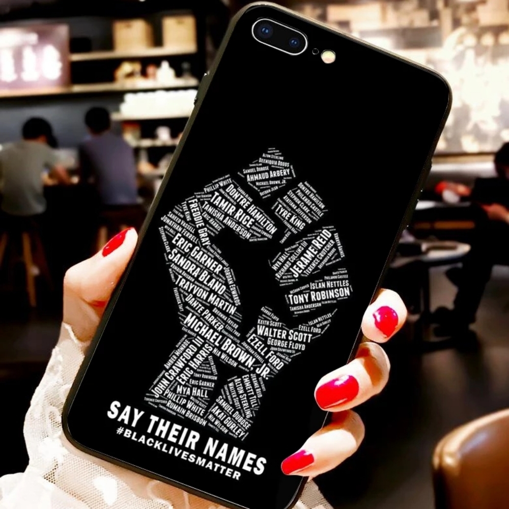 Iphone11 pro rubber caseblack lives matter victims